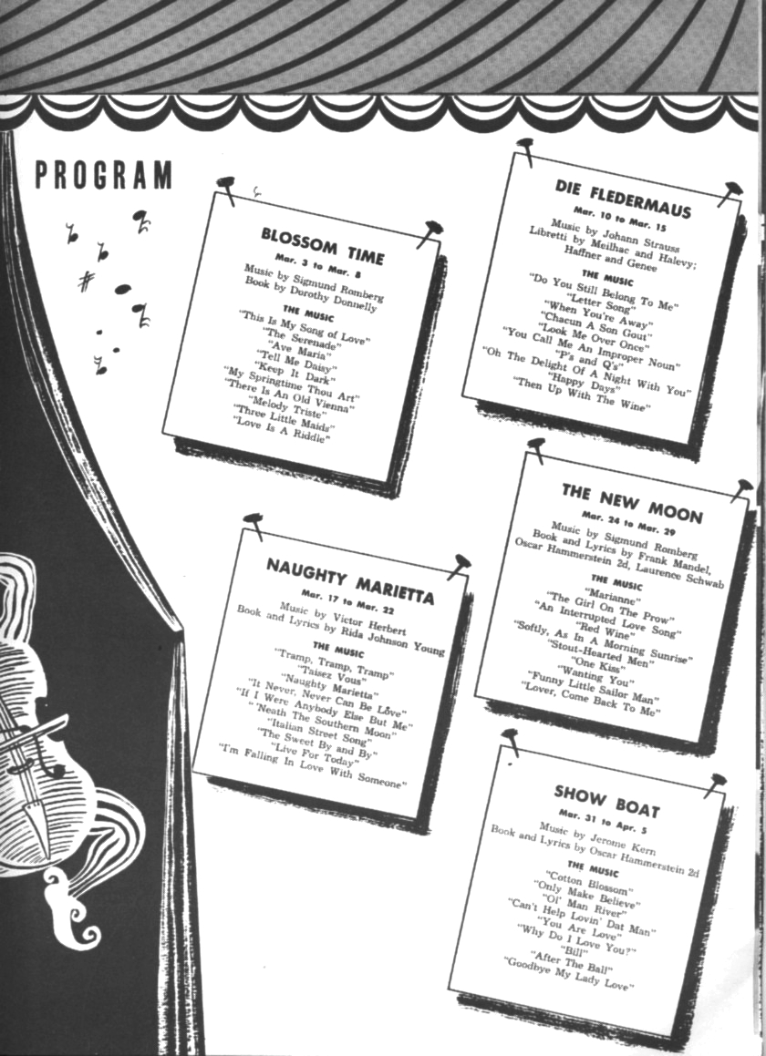 1955 Miami Music Circus Season Souvenir Program, page 9